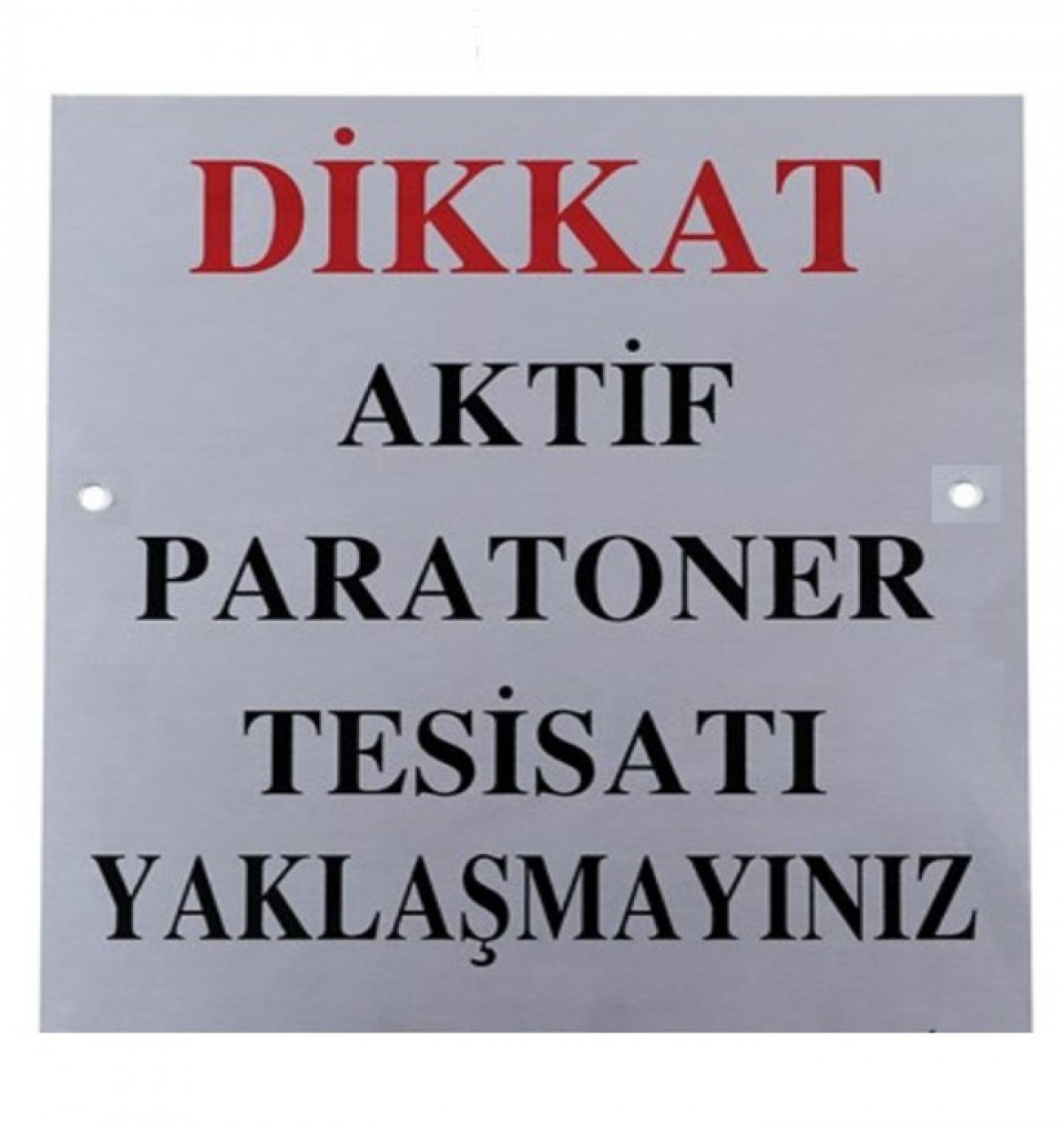 LIGHTNING PROTECTION WARNING PLATE